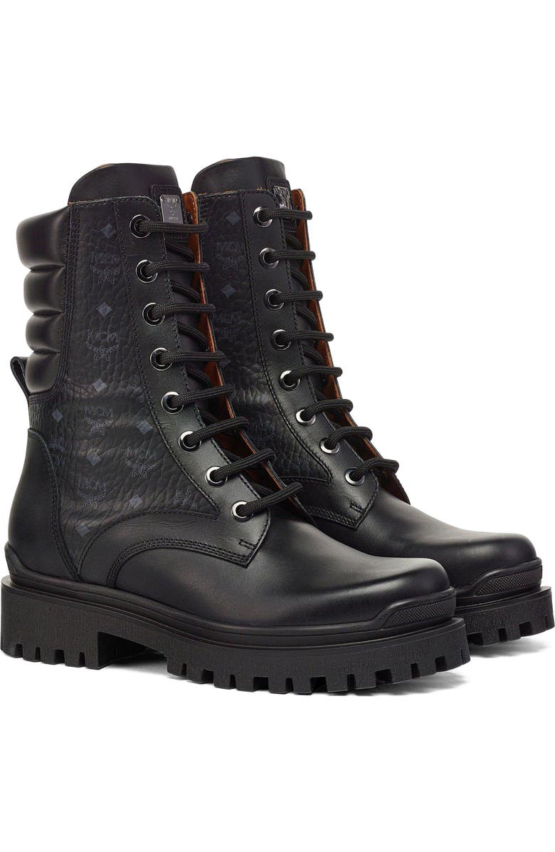 MCM Visetos Boots in Calf Leather, Main, color,