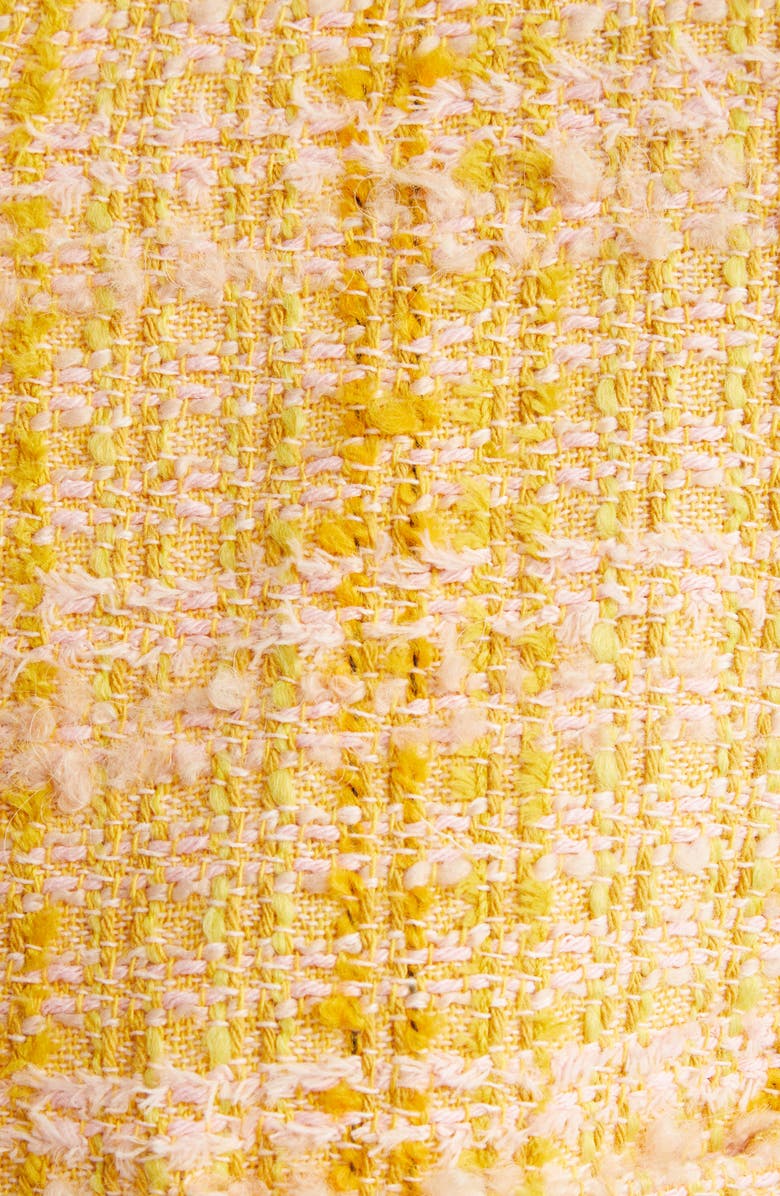 ST. JOHN Italian Slubbed Tweed Knit Belted Jacket, Alternate, color, Sonora/ Dune Multi