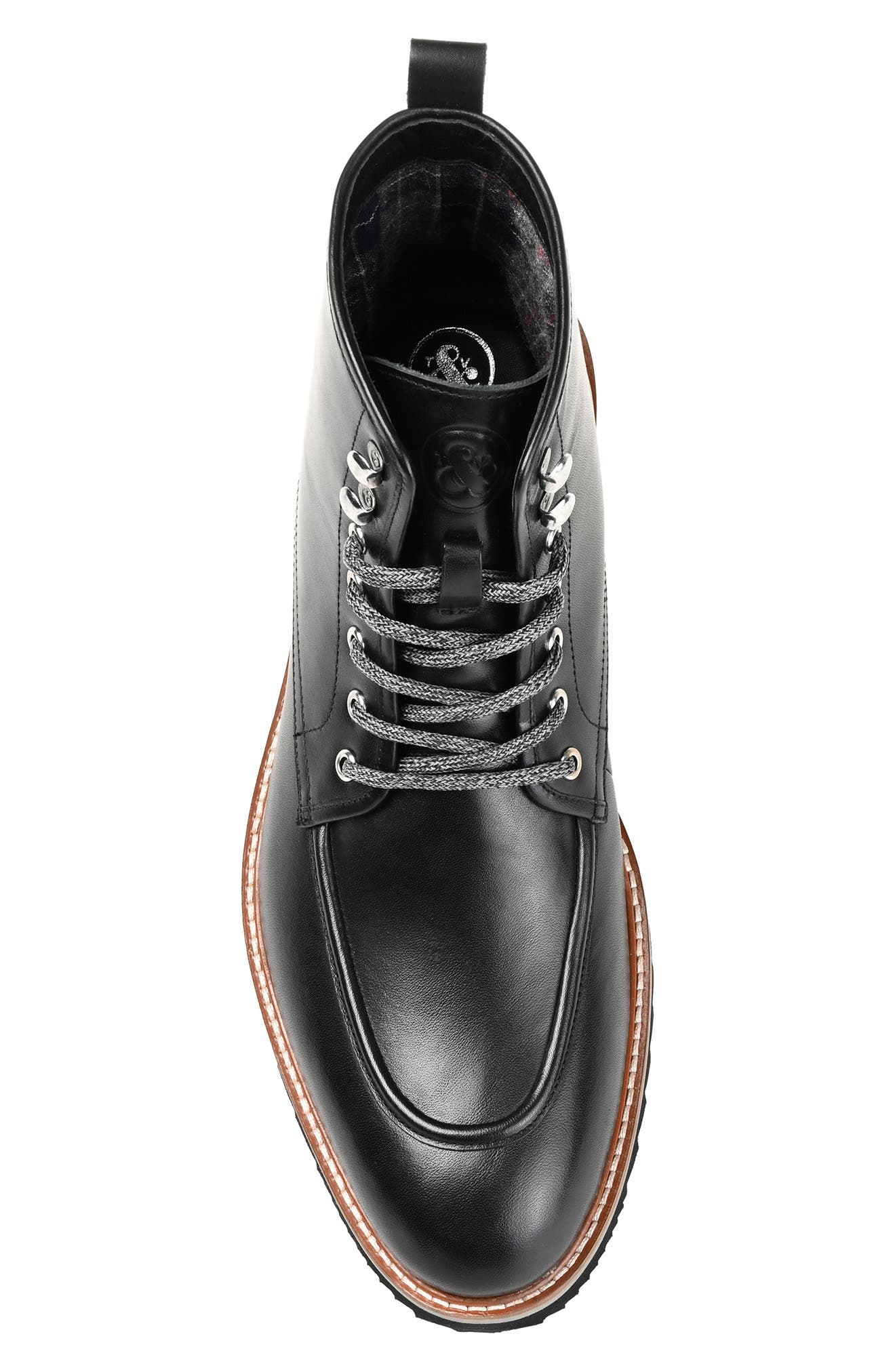 Thomas & Vine THOMAS AND VINE Mitchell Leather Moc Toe Ankle Boot, Alternate, color, 