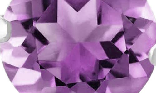 A & M A&m Round Cubic Zirconia Birthstone Stud Earrings In Alexandrite