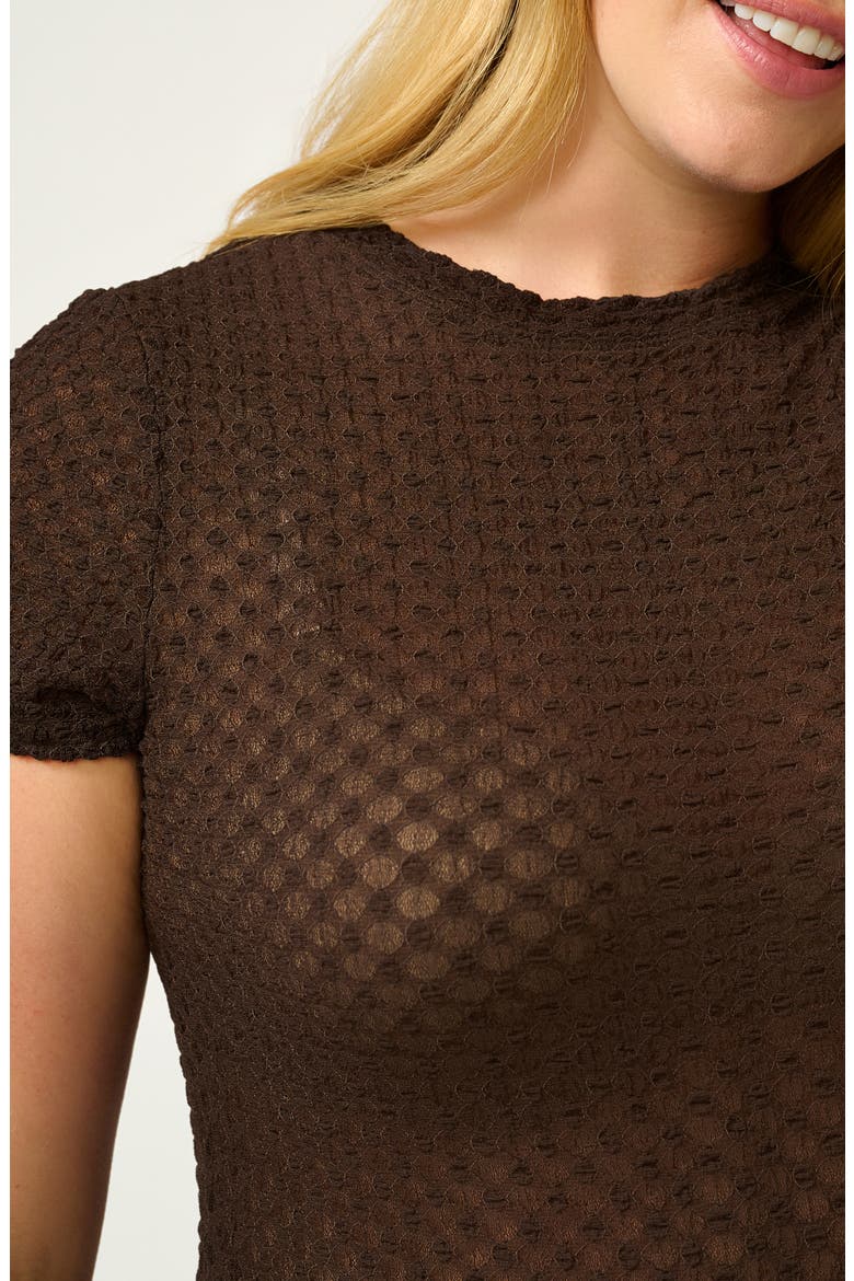 Naomi Texture Knit Top, Alternate, color, ESPRESSO