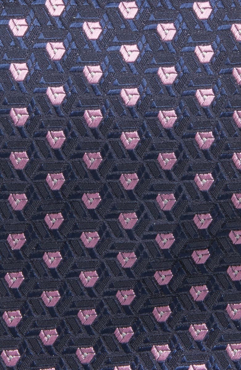 Canali Geometric Silk Tie, Alternate, color, 