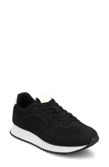 Journee Collection Flow Casual Sneaker In Black