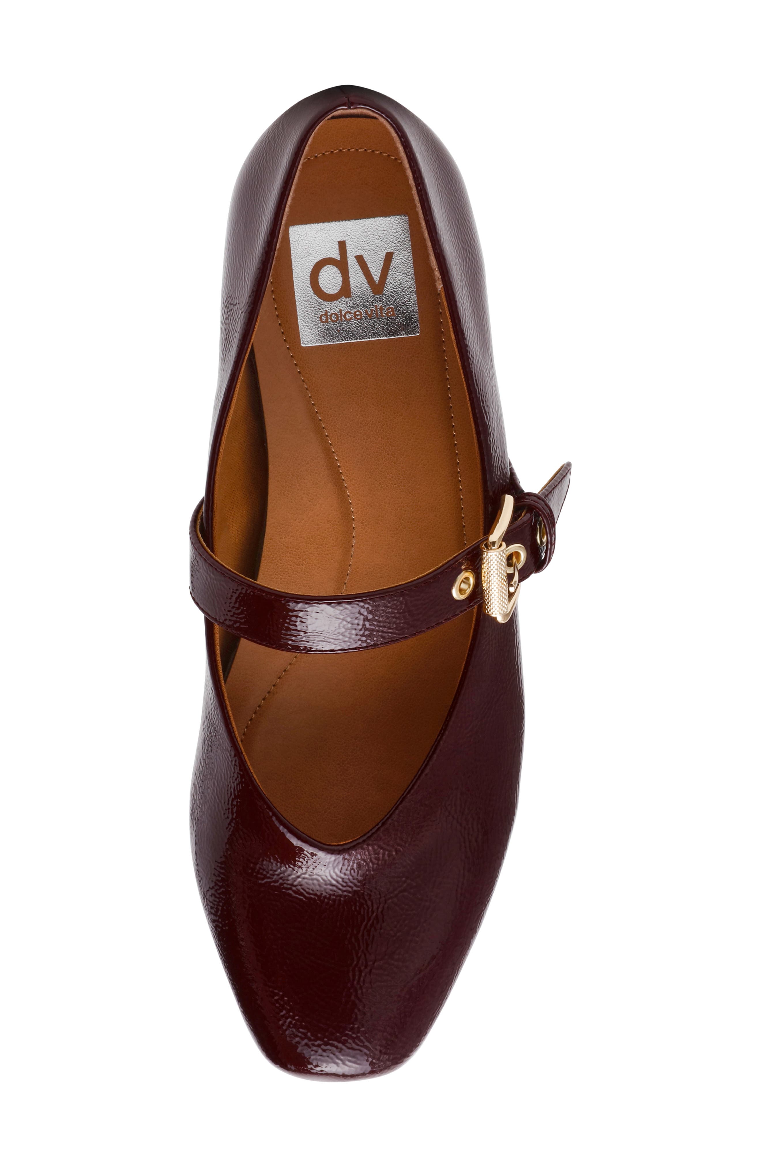 Mulaney Mary Jane Flat, Alternate, color, BURGUNDY PATENT