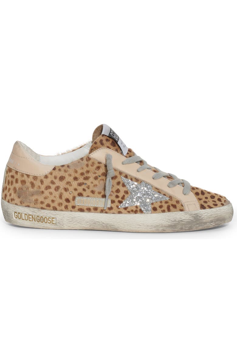Golden Goose Super-Star Animal Print Genuine Calf Hair Sneaker, Alternate, color,
