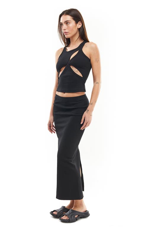 Mother Of All Ariel Rib Top In Black