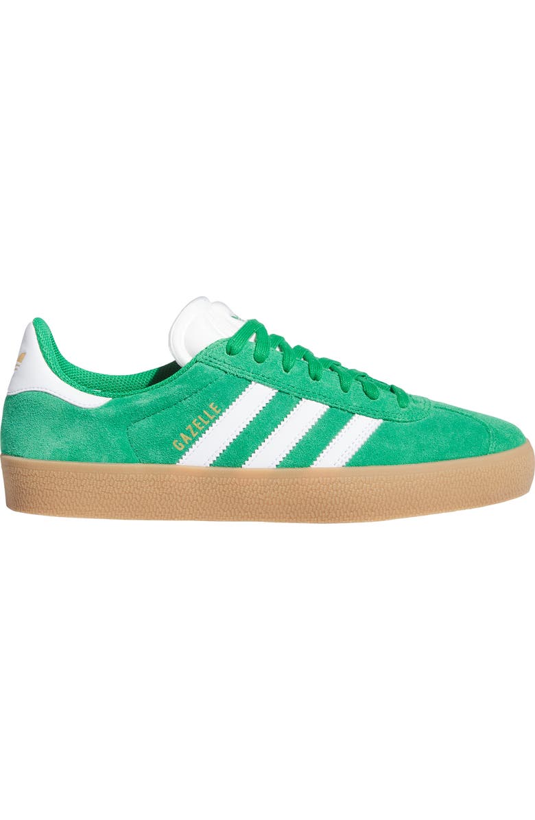 adidas Gender Inclusive Gazelle ADV Skate Shoe, Alternate, color, Green