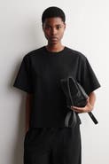 COS Poplin-panelled Jersey T-shirt