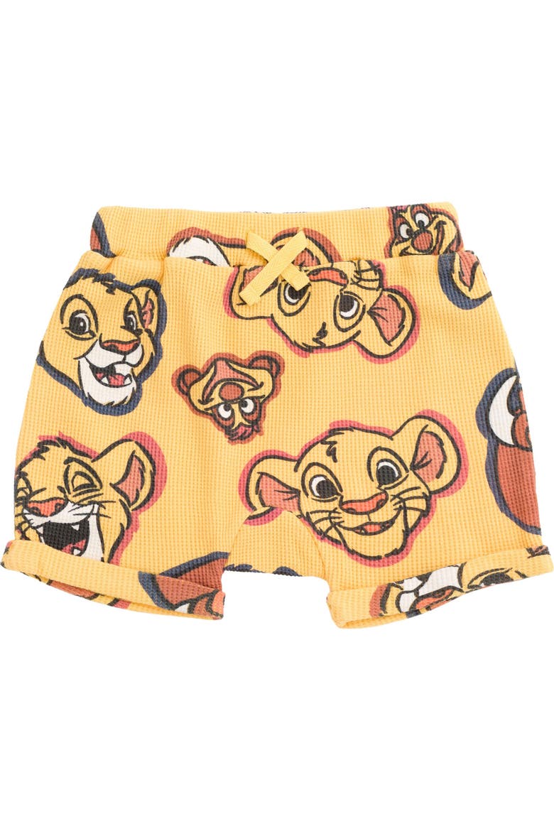 Lion King 2-Piece Hooded Tee and Shorts Set, Alternate, color, Simba Golden Yellow