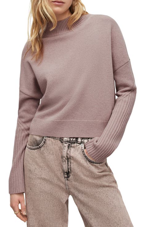 Orion Mock Neck Cashmere & Wool Sweater
