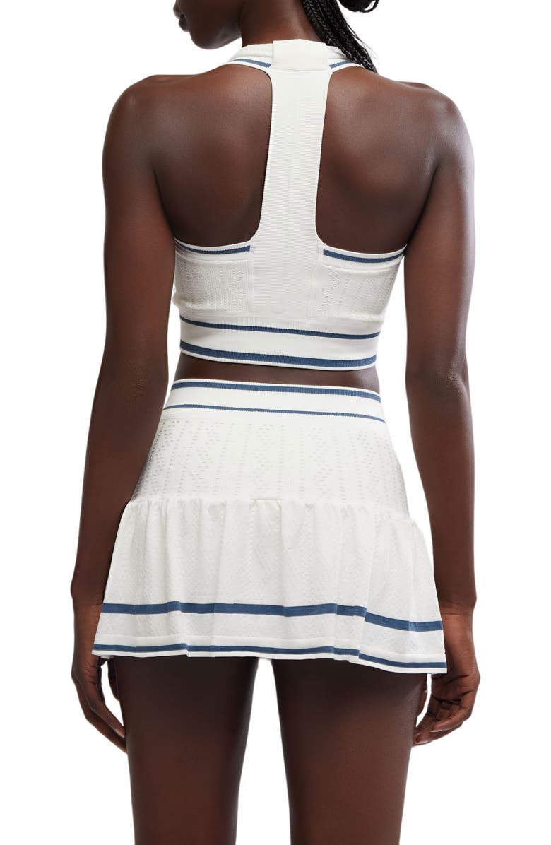 Free People FP Movement Advantage Halter Top & Miniskirt Set, Alternate, color, White/ Skyline Combo