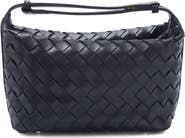 Adornia Woven Faux Leather Crescent Bag