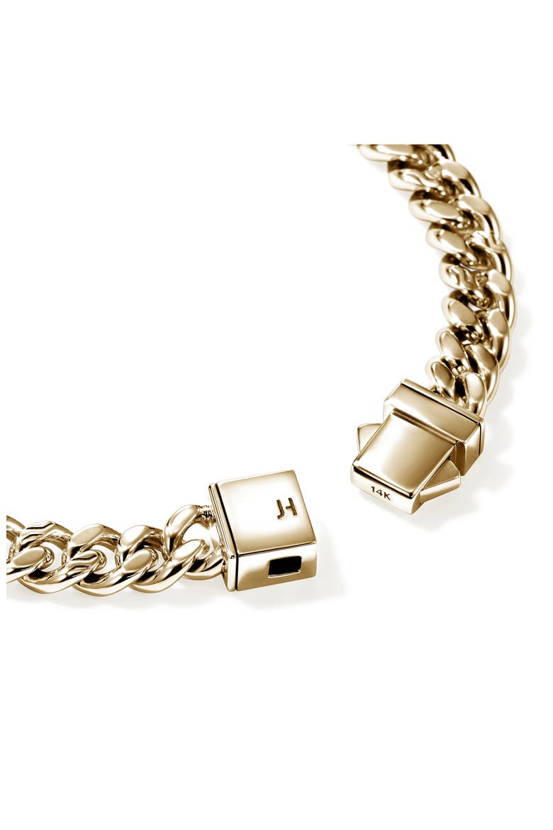 Curb Chain Bracelet, 7mm, Alternate, color, GOLD