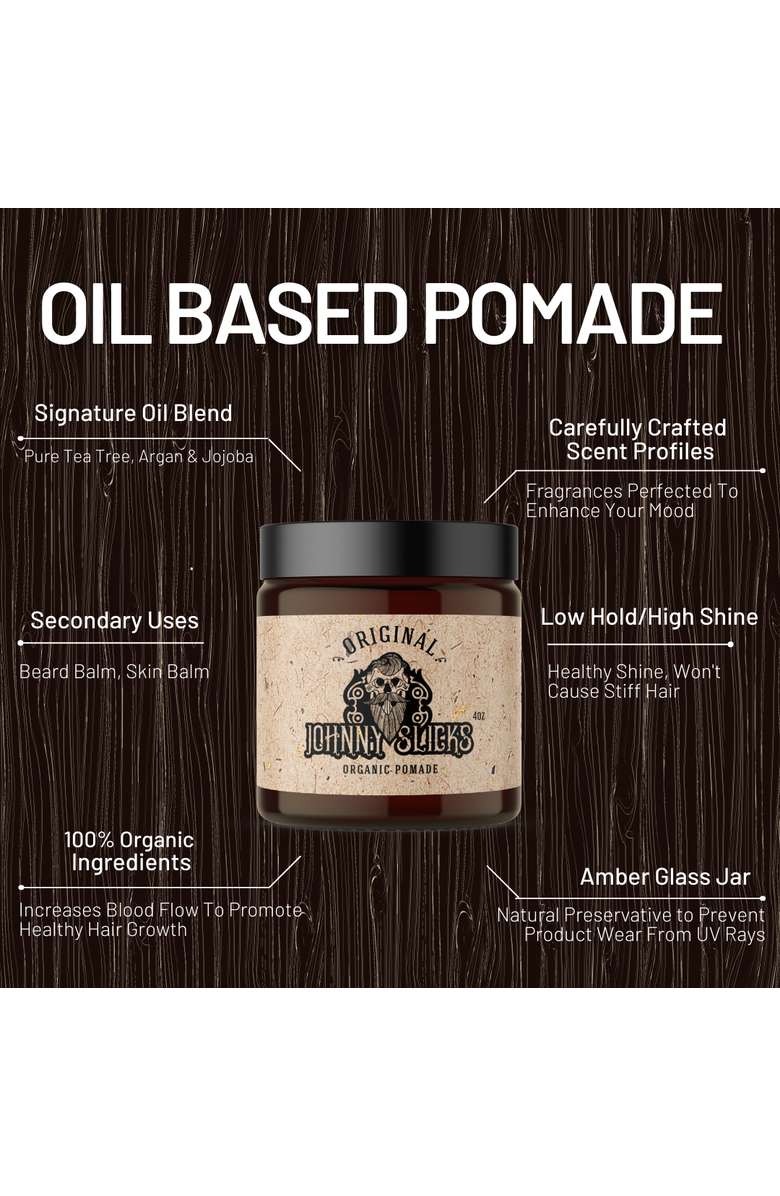 Johnny Slicks Organic Oil Based Pomade, Alternate, color, Biege- Paradise Fragrance