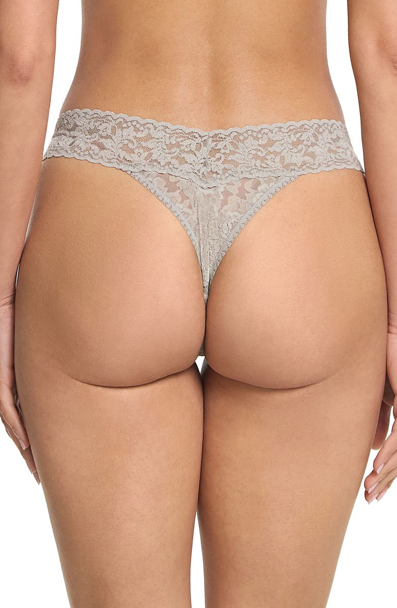 Hanky Panky Original Rise Lace Thong, Alternate, color, 