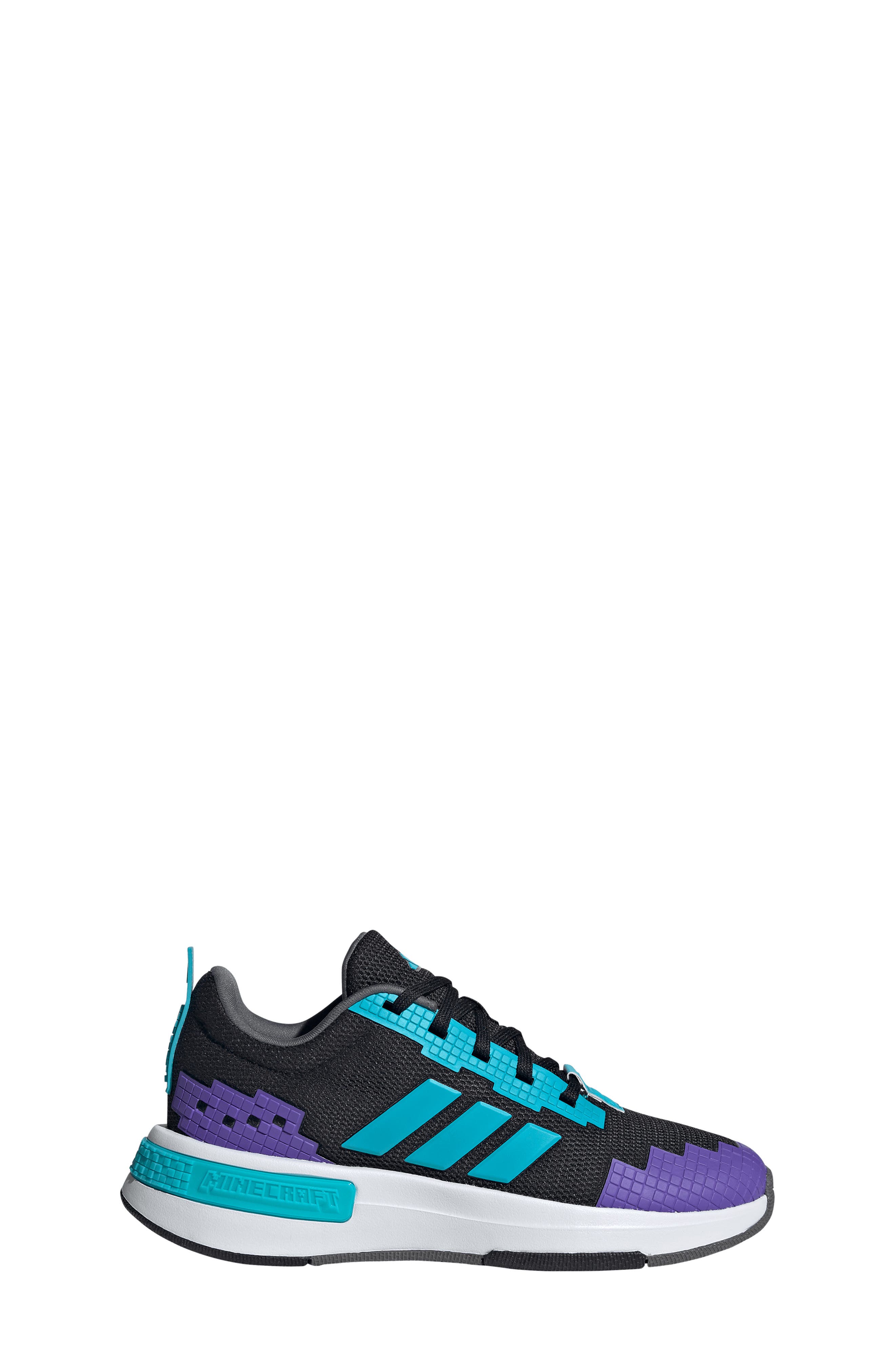 x Minecraft® Kids' Pro Sneaker, Alternate, color, BLACK/ CYAN/ WHITE