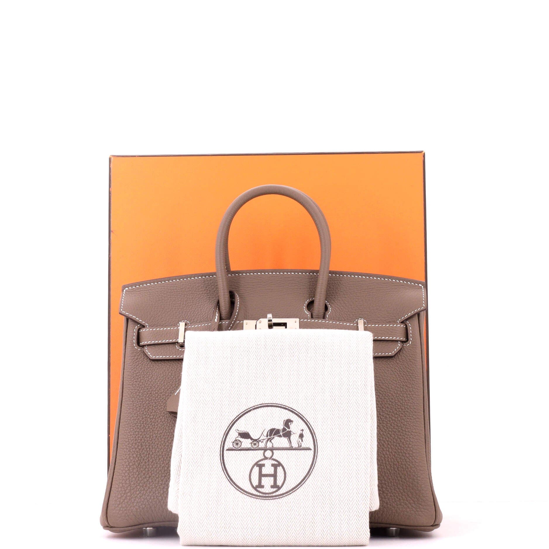 Birkin Handbag Grey Togo with Palladium Hardware 25, Alternate, color, Grey
