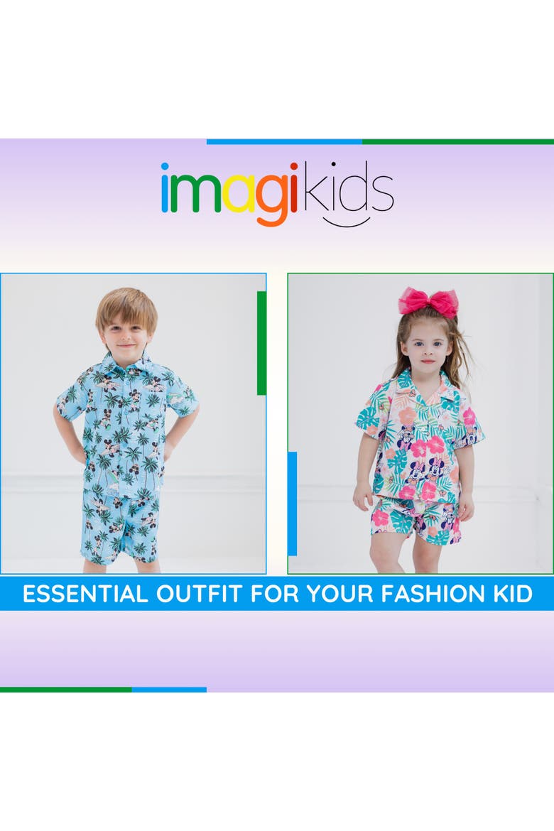 Mickey Mouse 2-Piece Button-Down and Shorts Set, Alternate, color, Mickey Surf Blue