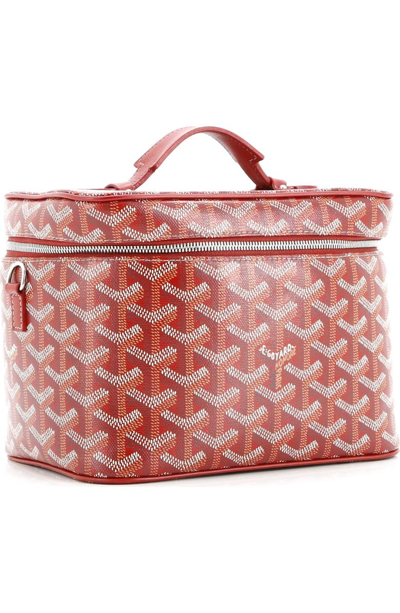 Pre-Owned Goyard Muse Vanity Case Coated Canvas, Alternate, color, Red