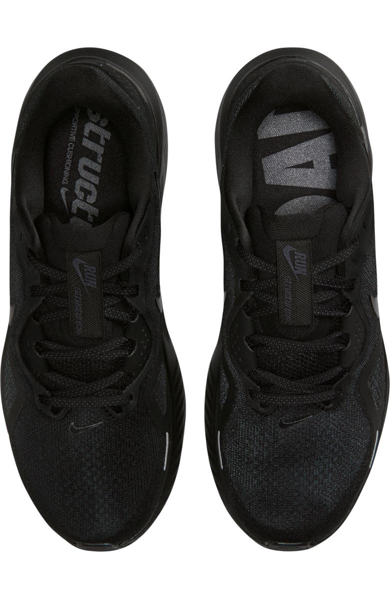Nike Structure 26 Running Shoe, Alternate, color, Black/ Iron Grey/ Silver