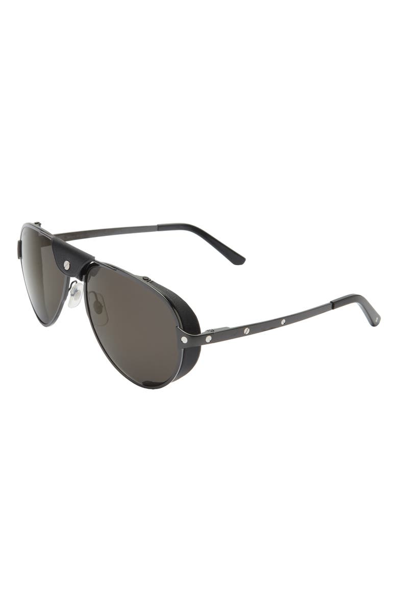 Cartier 61mm Pilot Sunglasses, Alternate, color, 