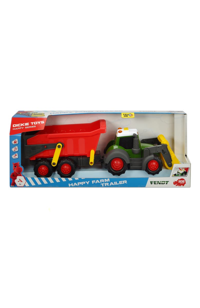 Dickie Toys HK Ltd Happy Fendt 25 Inch Farm Truck And Trailer, Alternate, color, Multicolored
