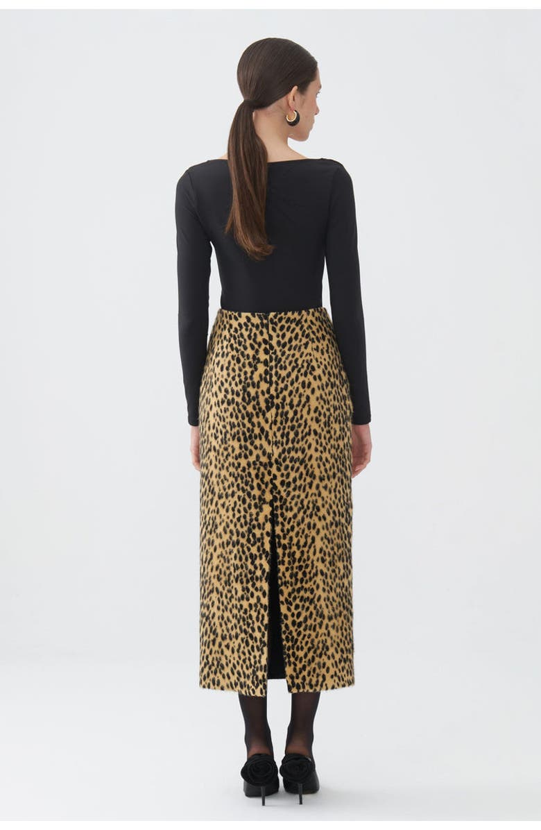 Nocturne Leopard Print Pencil Skirt, Alternate, color,