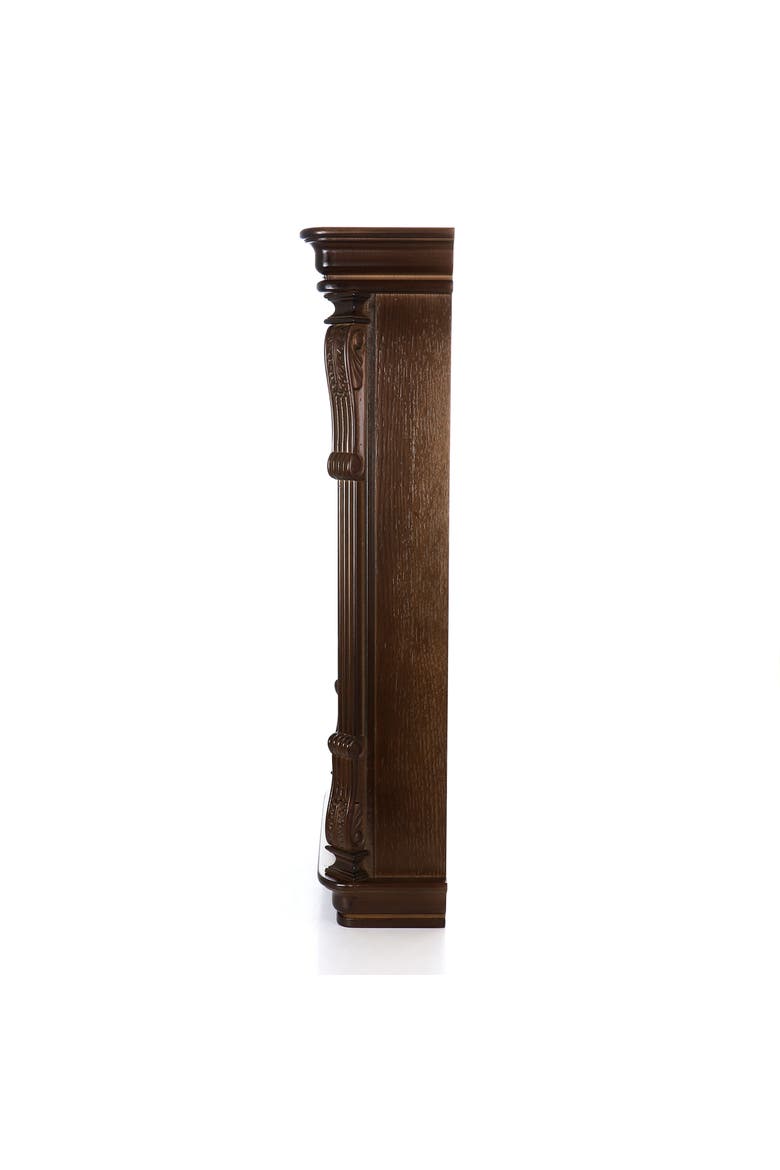 Rectangular Chiming Pendulum Wall Clock, Alternate, color, Chestnut