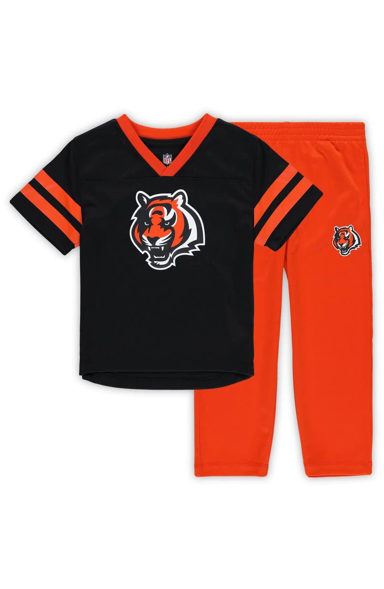 Outerstuff Toddler Cincinnati Bengals T-Shirt & Pants Set, Alternate, color, Black