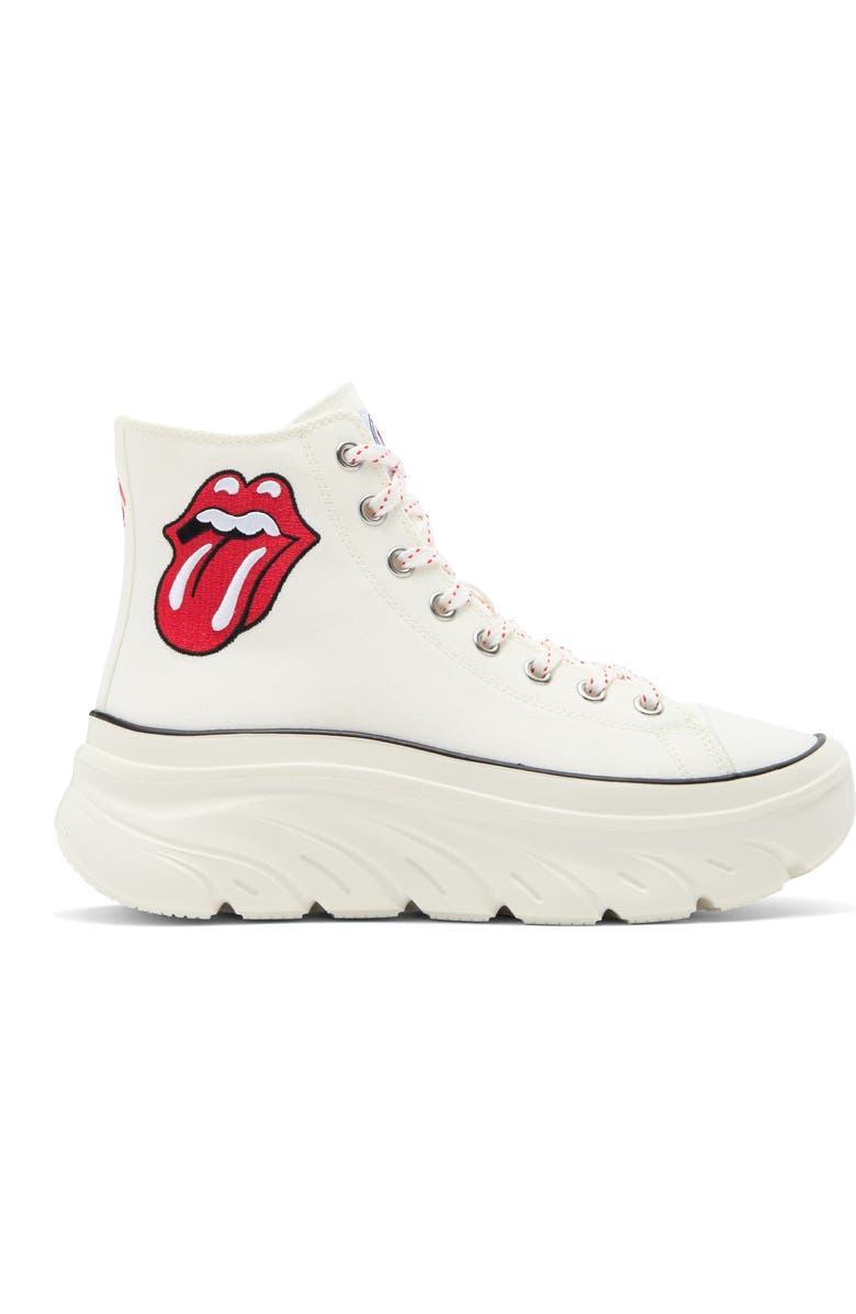 SKECHERS x Rolling Stones Funky Street Sing It Loud High Top Platform Sneaker, Alternate, color,