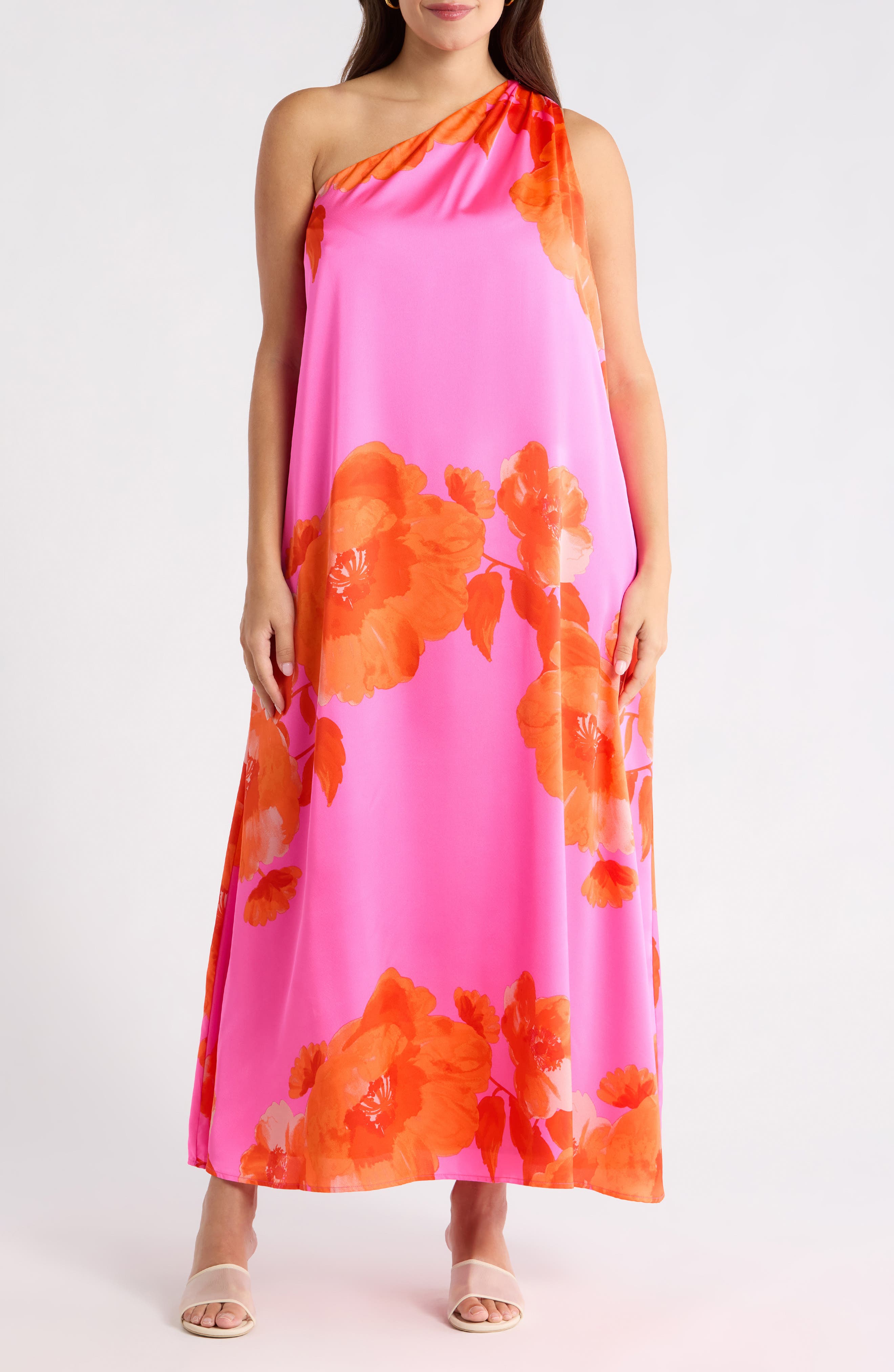 Glena Floral One Shoulder Maxi Dress - image 5