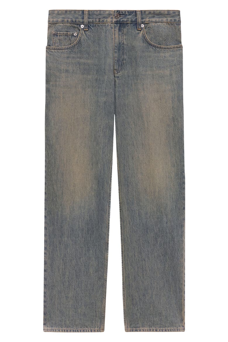 Wardrobe Brooklyn Relaxed Straight Leg Jeans, Alternate, color, MEDIUM TINTED BLUE