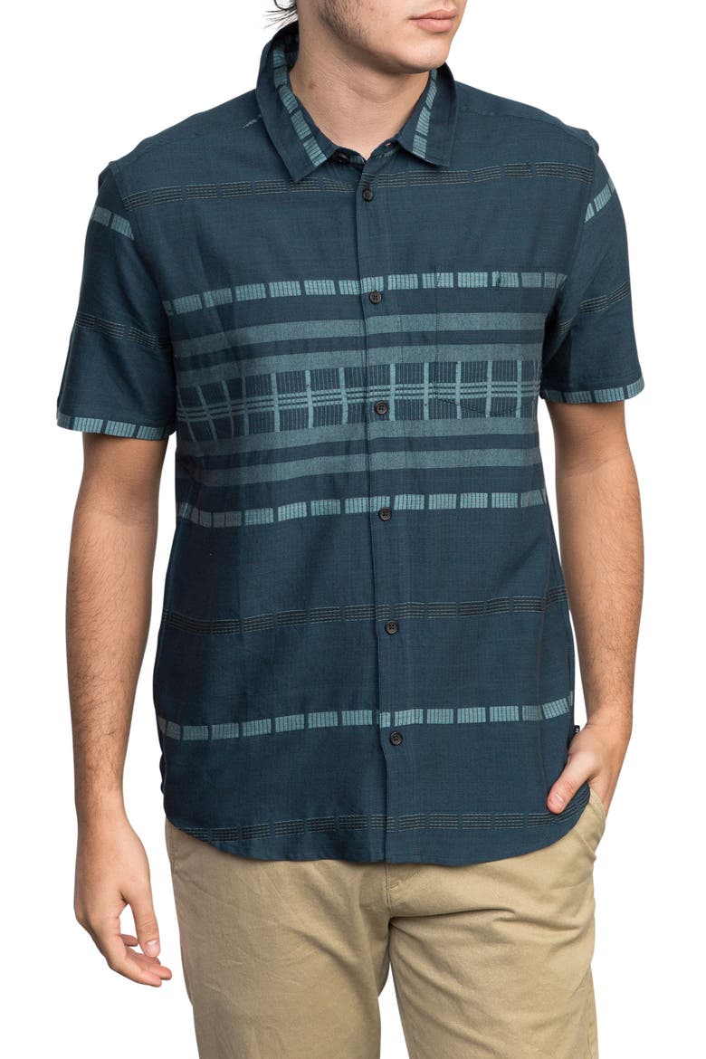 Krazy Kat Woven Shirt, Main, color, CLASSIC INDIGO