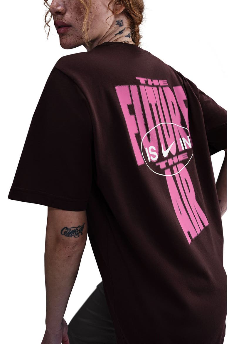 Sportswear The Future is in the Air Graphic T-Shirt, Alternate, color, BURGUNDY CRUSH