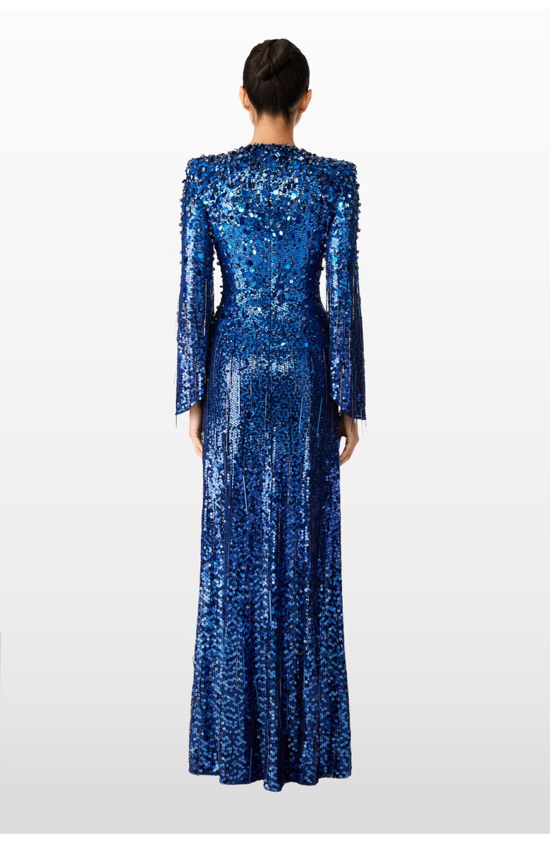 Jenny Packham Phara Dress, Alternate, color, Delta Blue