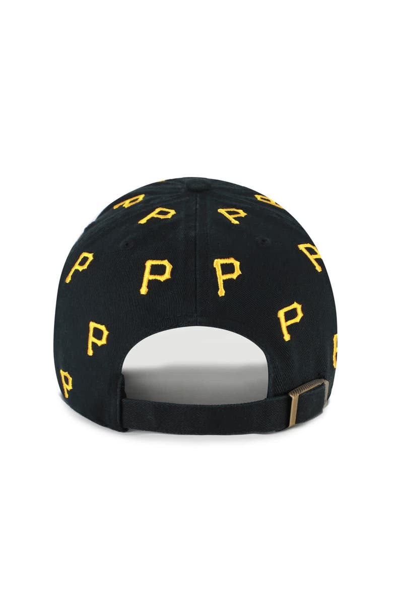 '47 Women's '47 Black Pittsburgh Pirates Confetti Clean Up Adjustable Hat, Alternate, color, Black