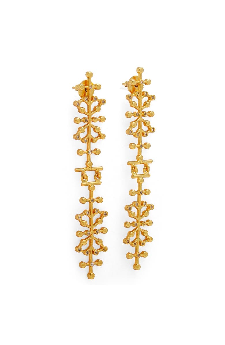 Dhwani Bhansal AURO EARRINGS, Alternate, color, Gold Plated