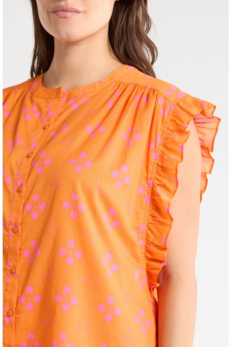 Donna Dot Top, Alternate, color, ORANGE-PINK
