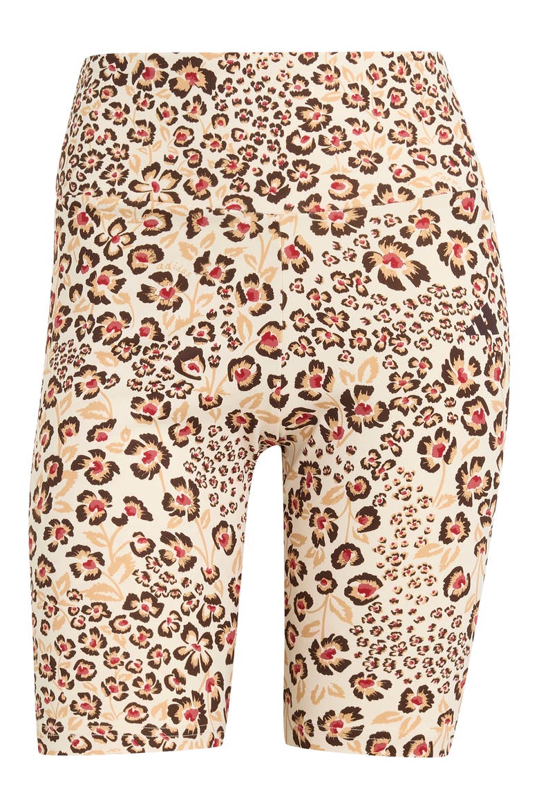 x FARM Rio Bike Shorts, Alternate, color, ECRU/ MULTI/ BROWN
