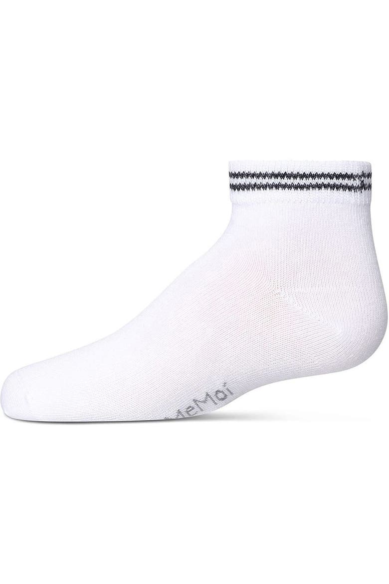 Ziggy Double Ring Anklet Sock, Main, color, Black