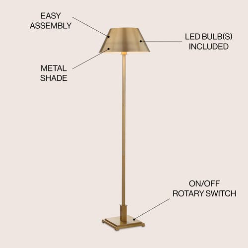 Jonathan Y Roxy 60" Metal Led Floor Lamp