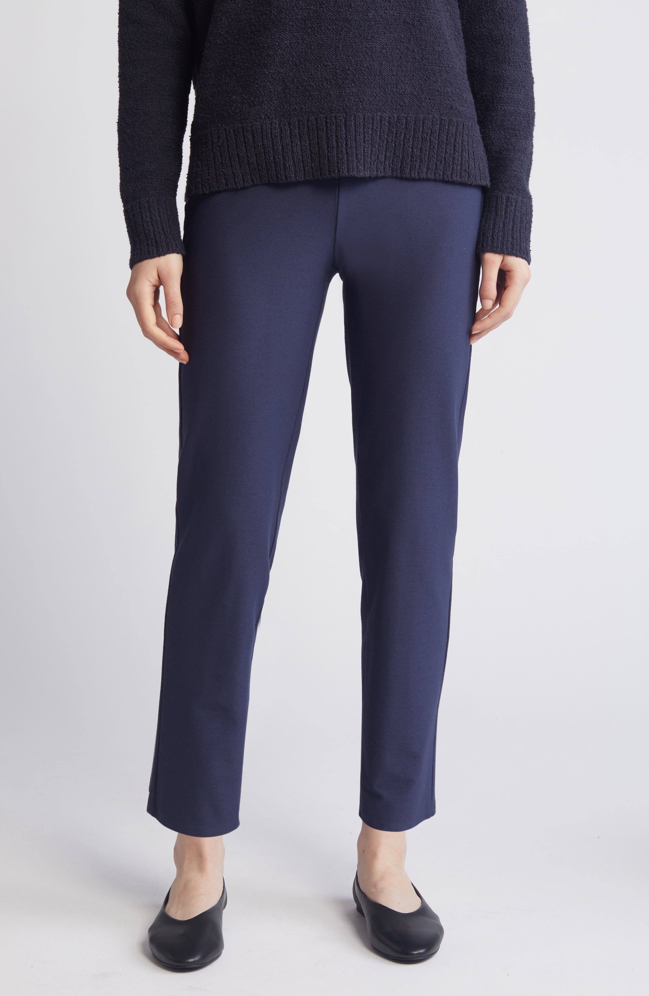 Eileen Fisher High Waist Ankle Slim Pants | Nordstromrack