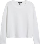 Eileen Fisher Crewneck Organic Linen & Organic Cotton Sweater