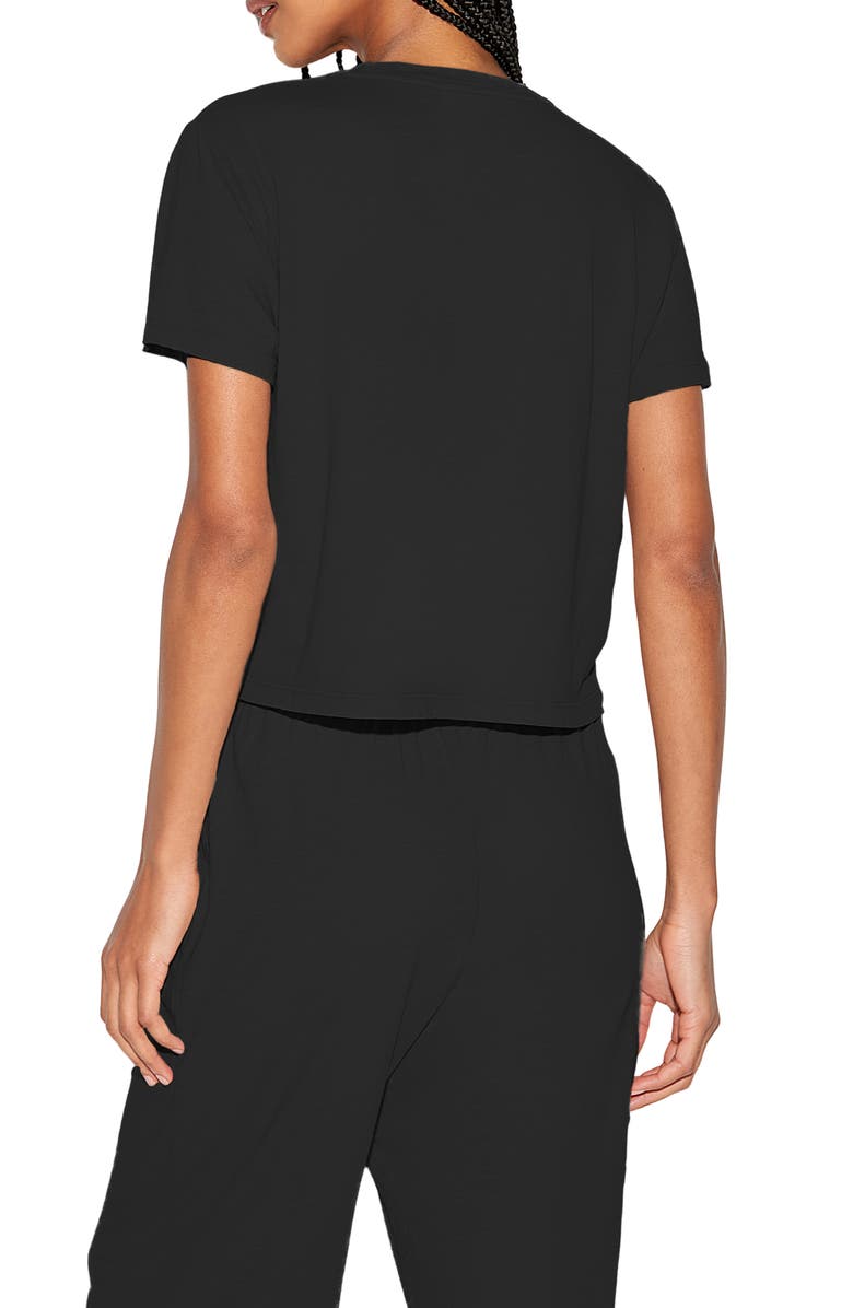 Spiritual Gangster Quincey Slub Cotton Crop T-Shirt, Alternate, color, 