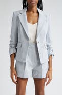 Veronica Beard Aaliyah Seersucker Dickey Jacket