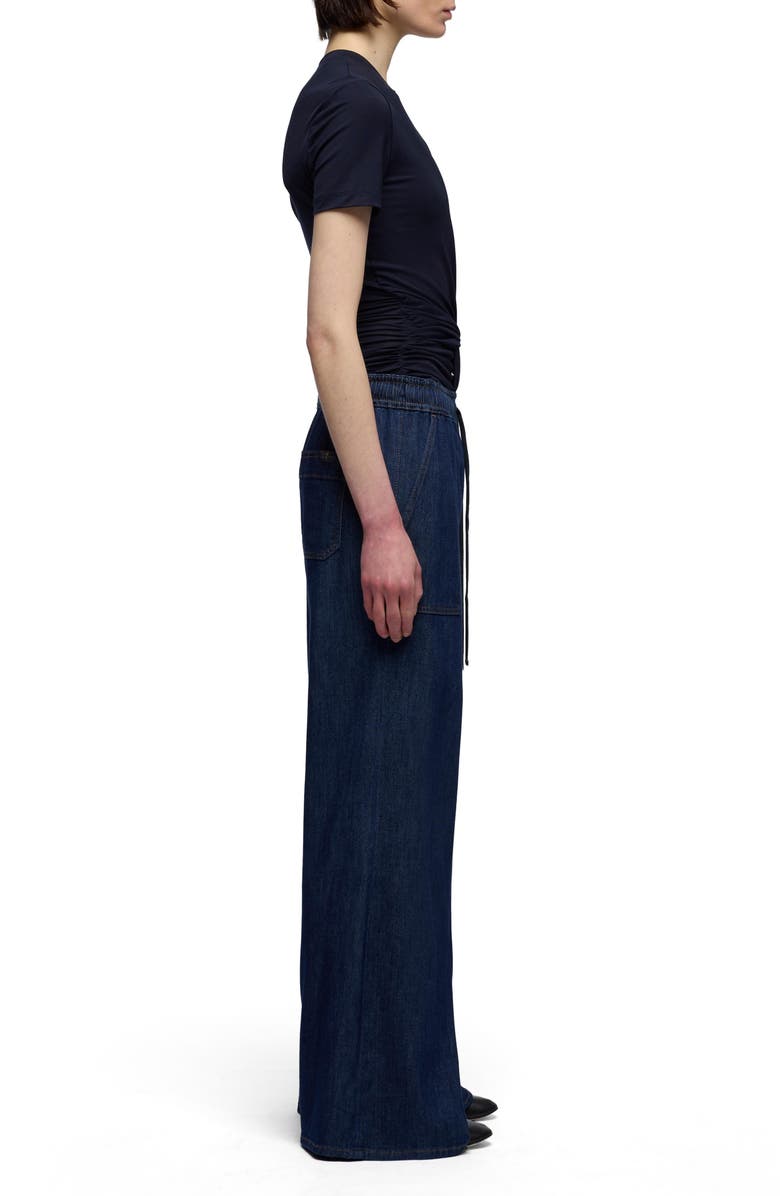 7 For All Mankind Utility Wide Leg Drawstring Jeans, Alternate, color, Halona
