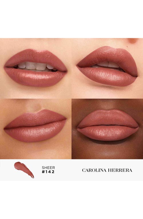 Carolina Herrera Fabulous Kiss Sheer Refillable Lipstick In 142 Nude Touch