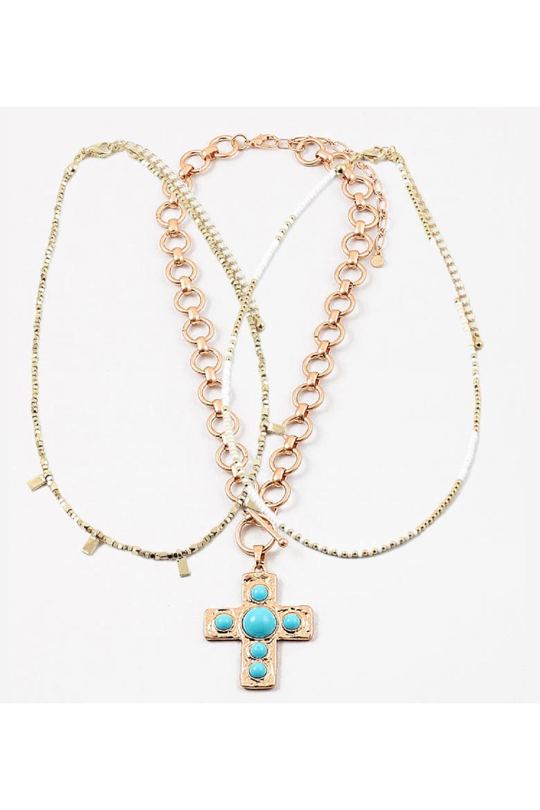 Faith Necklace Bundle, Main, color, Gold