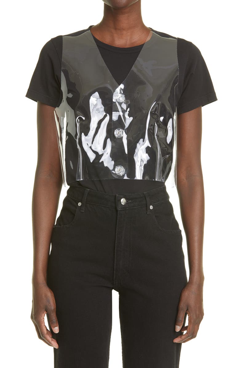 Raf Simons Slim Fit Transparent Vest, Main, color, 