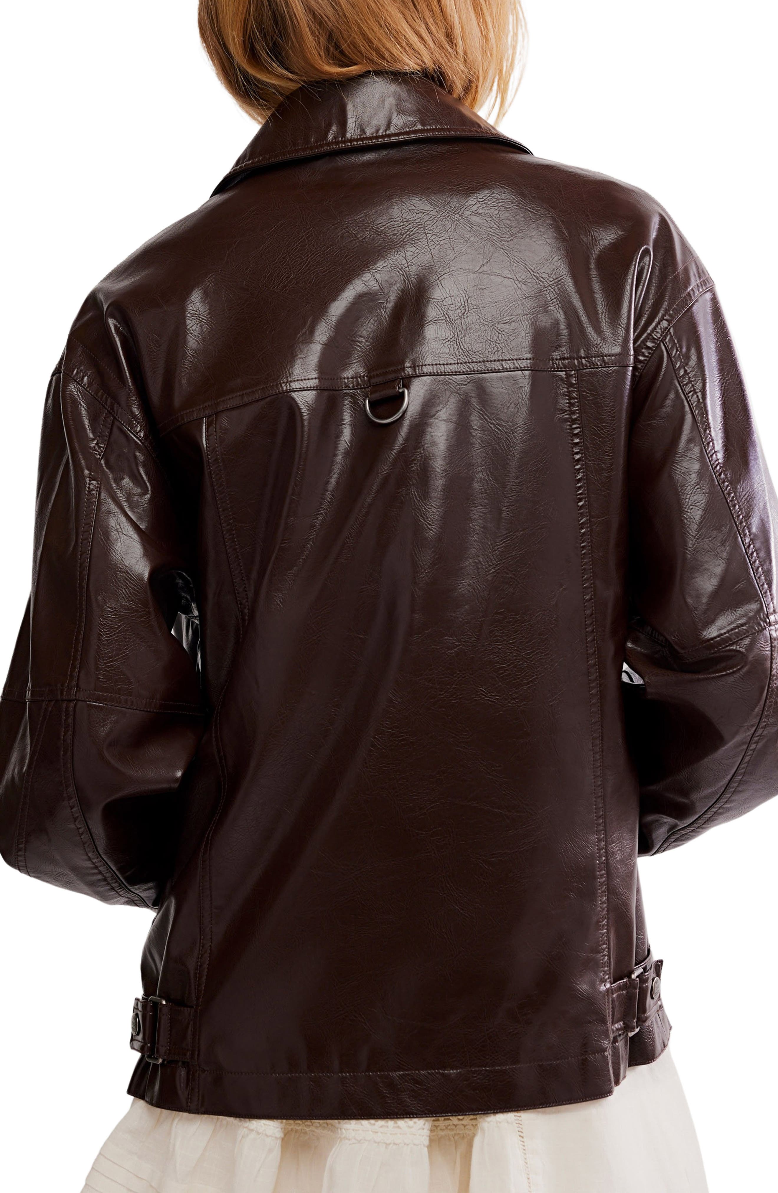 Sloan Faux Leather Jacket - image 2